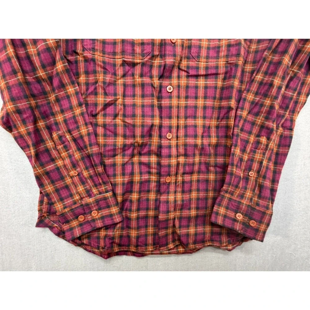 New The North Face Men Arroyo Flannel Shirt Red Black Size Small Plaid